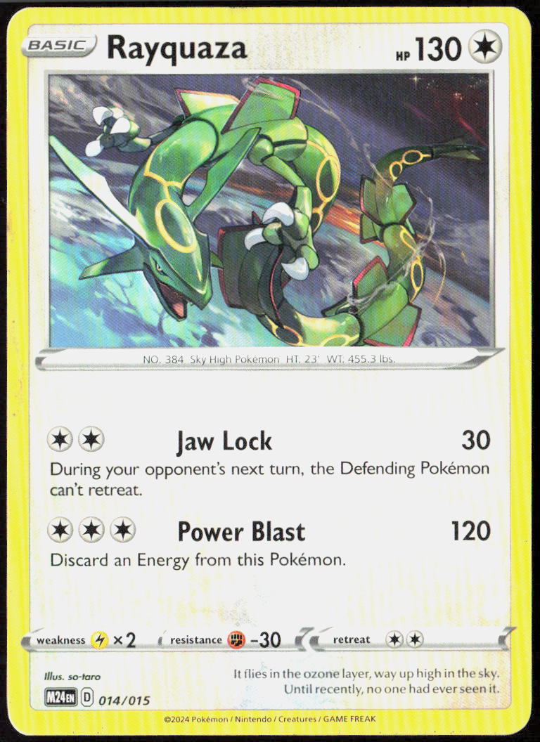 Rayquaza 014/015 McDonald's Promos 2024 Pokemon TCG LP