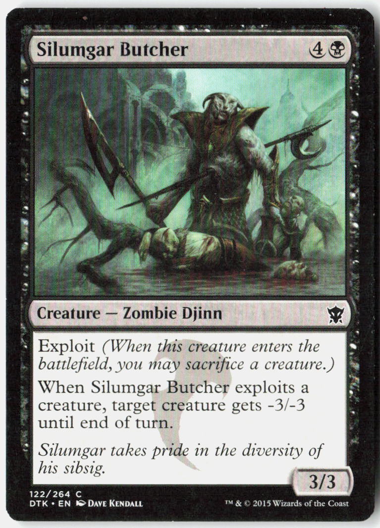 Silumgar Butcher 122 Dragons of Tarkir Magic: The Gathering LP