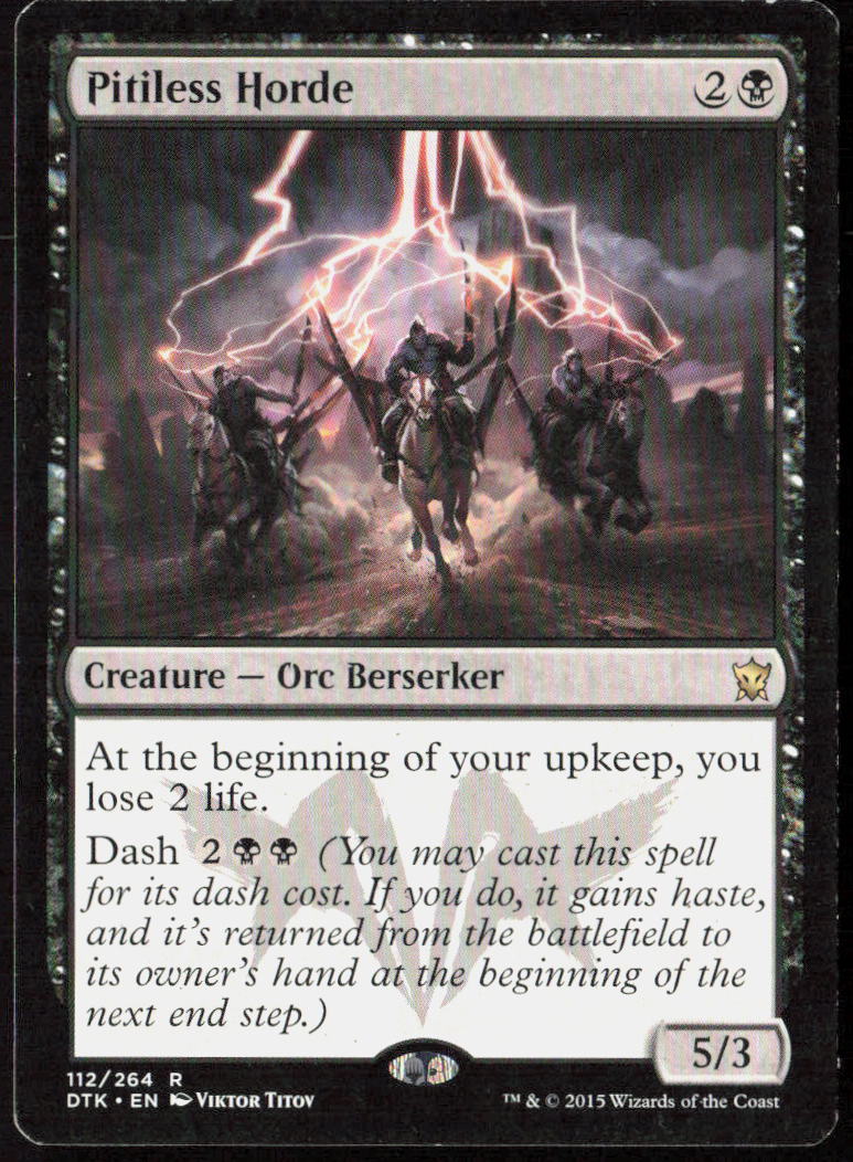 Pitiless Horde 112 Dragons of Tarkir Magic: The Gathering LP