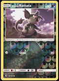 Alolan Rattata Reverse Holo 76/149 SM Base Set Pokemon TCG LP
