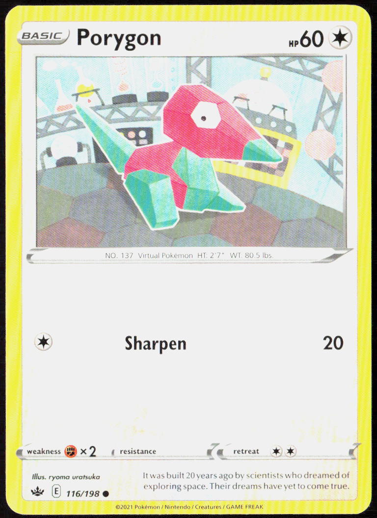 Porygon 116/198 SWSH06: Chilling Reign Pokemon TCG LP
