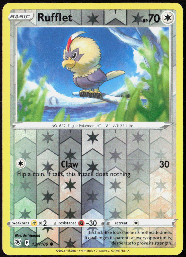 Rufflet Reverse Holo 148/195 SWSH12: Silver Tempest Pokemon TCG LP