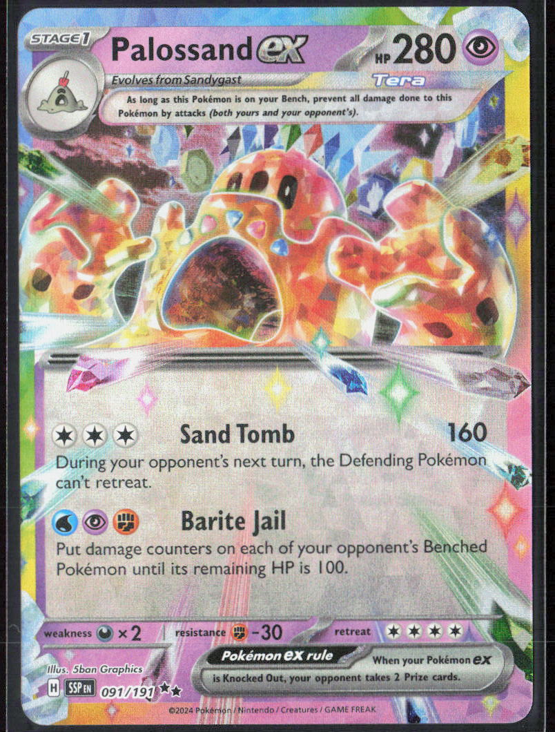 Palossand ex Holo 091/191 SV08: Surging Sparks NM