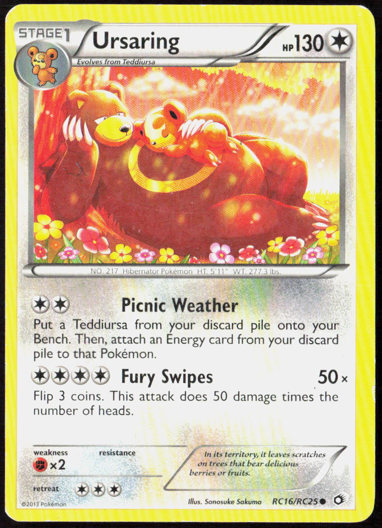 Ursaring Holo RC16/RC25 Legendary Treasures: Radiant Collection Pokemon TCG LP