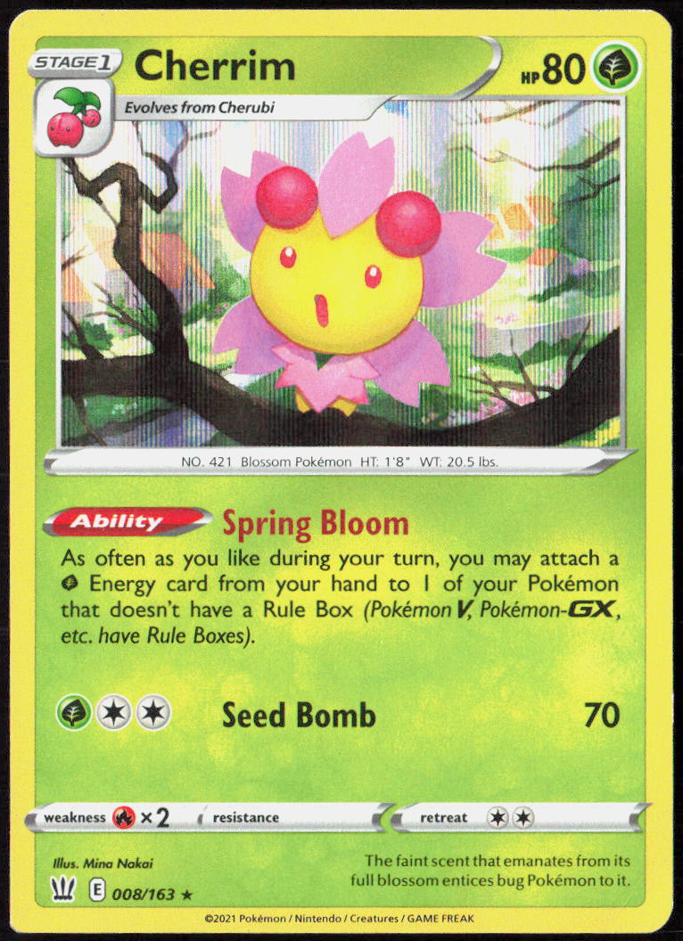 Cherrim 008/163 SWSH05: Battle Styles Pokemon TCG LP