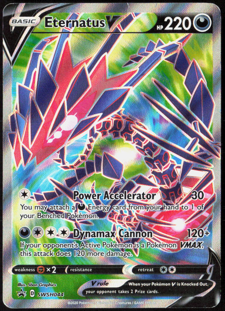 Eternatus V Holo SWSH044 SWSH: Sword & Shield Promo Cards Pokemon TCG NM