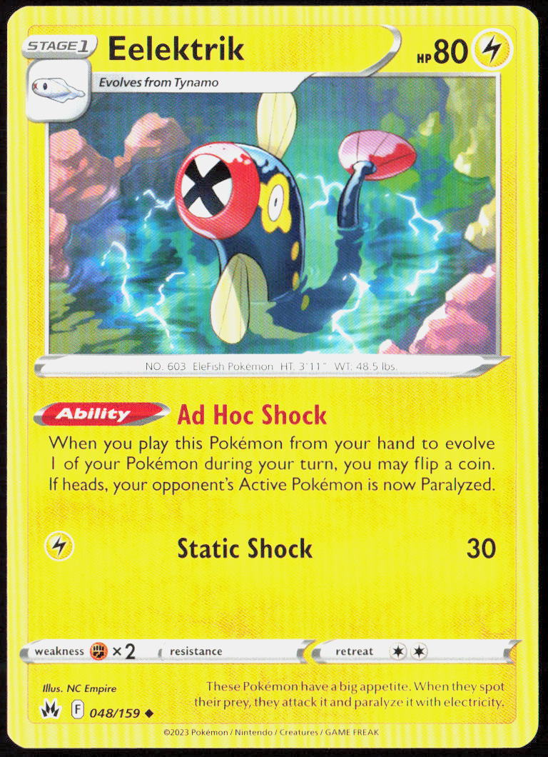 Eelektrik 048/159 SWSH: Crown Zenith Pokemon TCG LP