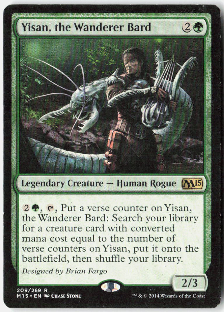 Yisan, the Wanderer Bard 209 Magic 2015 (M15) Magic: The Gathering LP