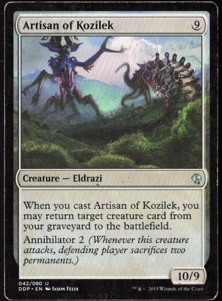 Artisan of Kozilek 42 Duel Decks: Zendikar vs. Eldrazi Magic: The Gathering LP