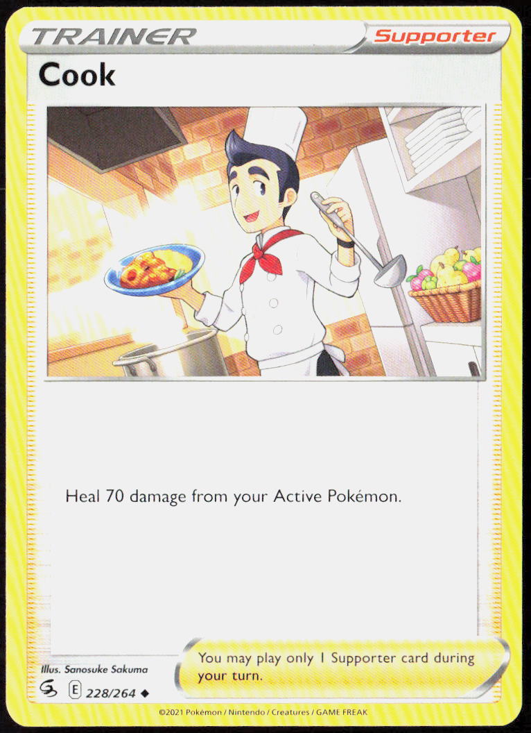 Cook 228/264 SWSH08: Fusion Strike Pokemon TCG LP