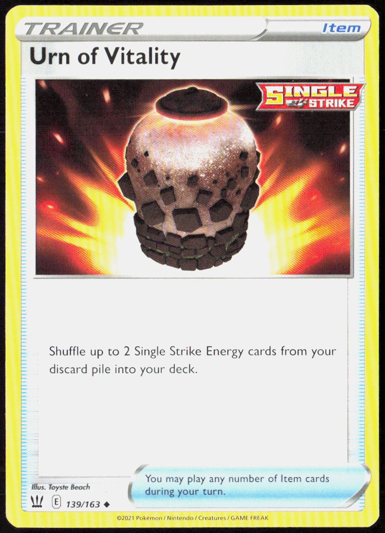 Urn of Vitality 139/163 SWSH05: Battle Styles Pokemon TCG LP
