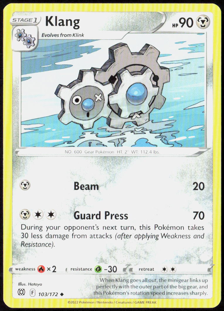 Klang 103/172 SWSH09: Brilliant Stars Pokemon TCG LP