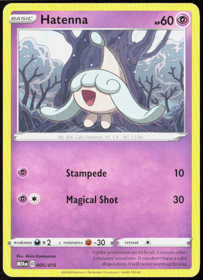 Hatenna 005/015 McDonald's Promos 2024 Pokemon TCG LP
