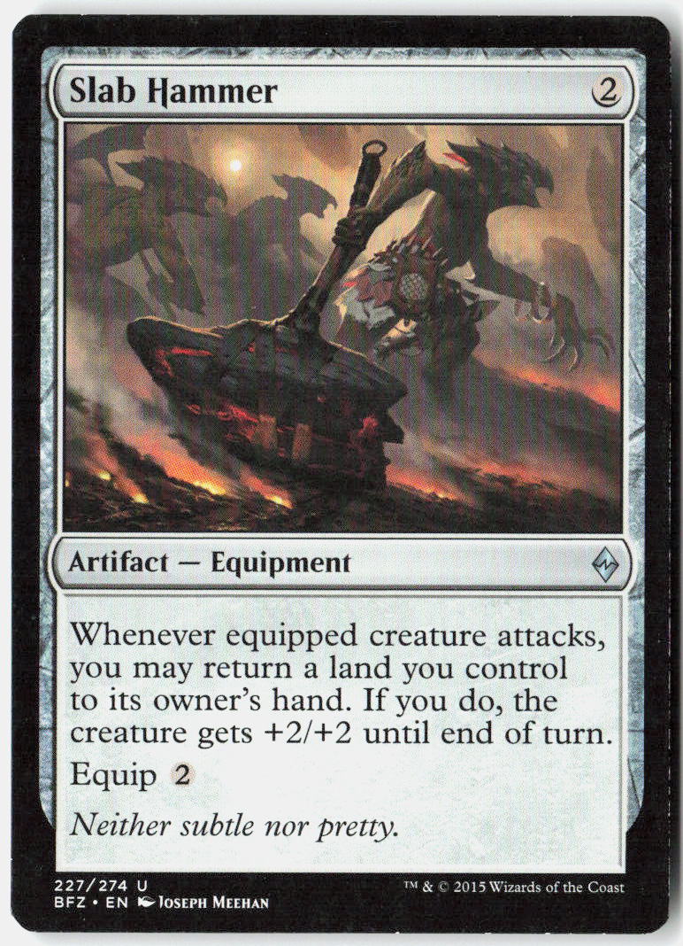 Slab Hammer 227 Battle for Zendikar Magic: The Gathering LP
