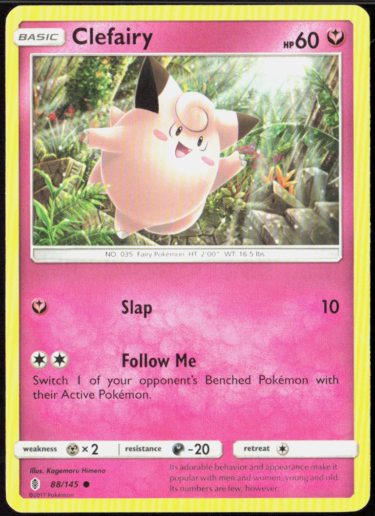 Clefairy 88/145 SM - Guardians Rising Pokemon TCG LP