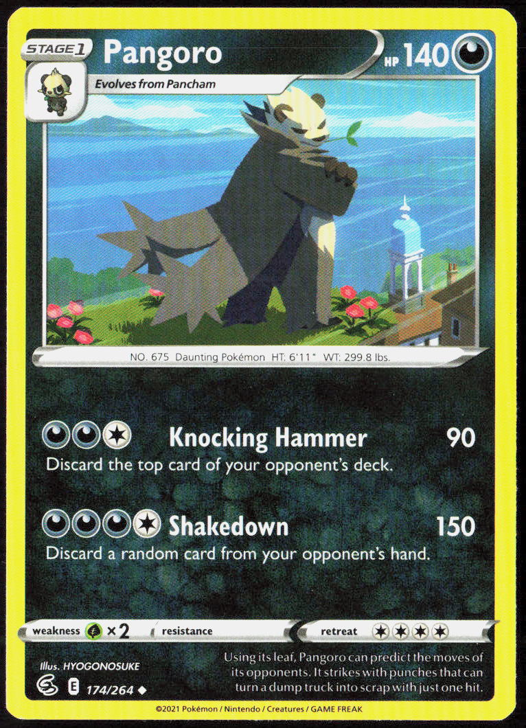 Pangoro 174/264 SWSH08: Fusion Strike Pokemon TCG LP
