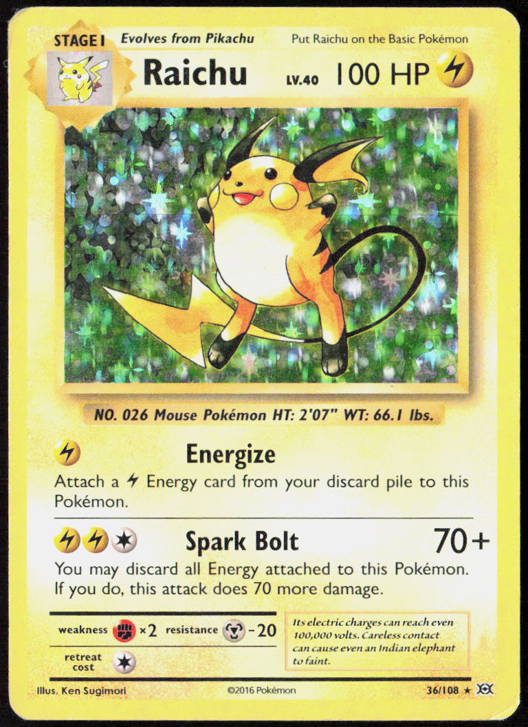 Raichu 36/108 XY - Evolutions Pokemon TCG MP
