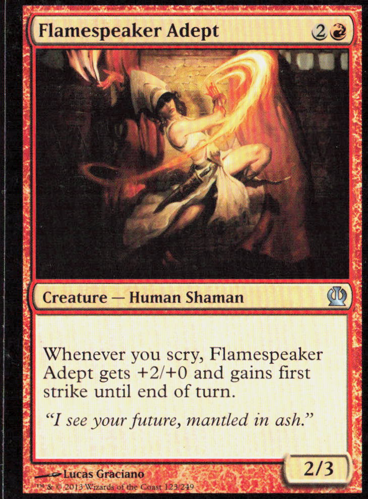Flamespeaker Adept 123 Theros Magic: The Gathering LP