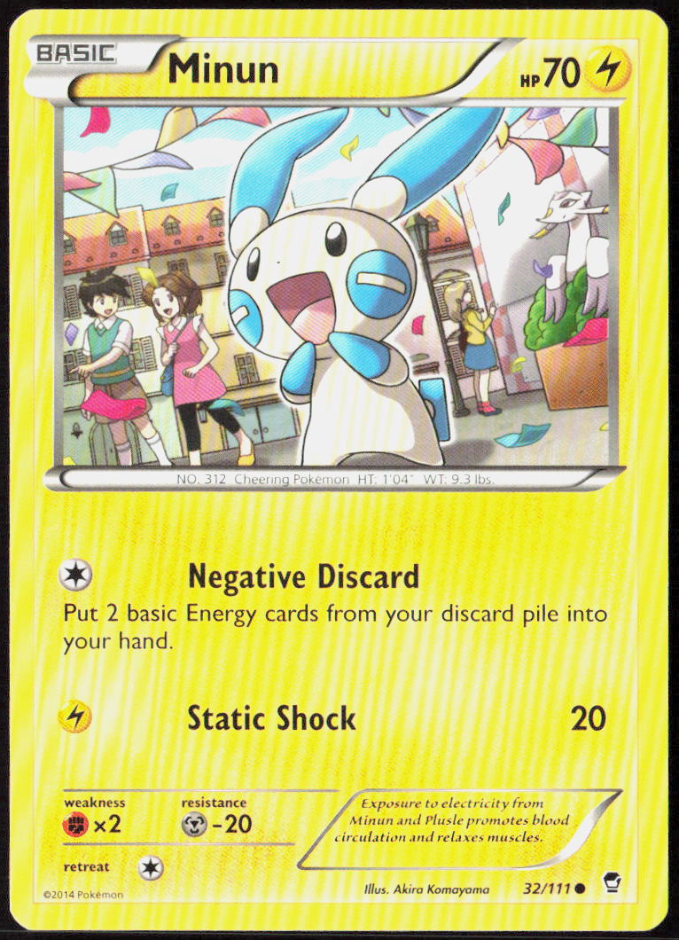 Minun 32/111 XY - Furious Fists Pokemon TCG LP