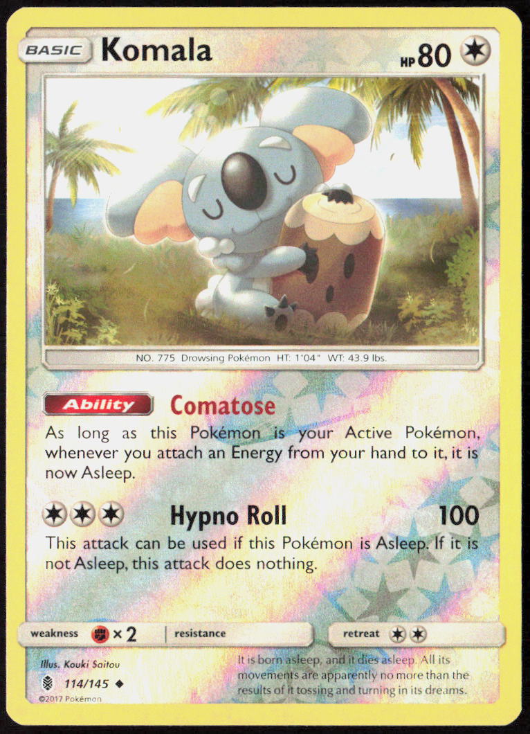 Komala Reverse Holo 114/145 SM - Guardians Rising LP