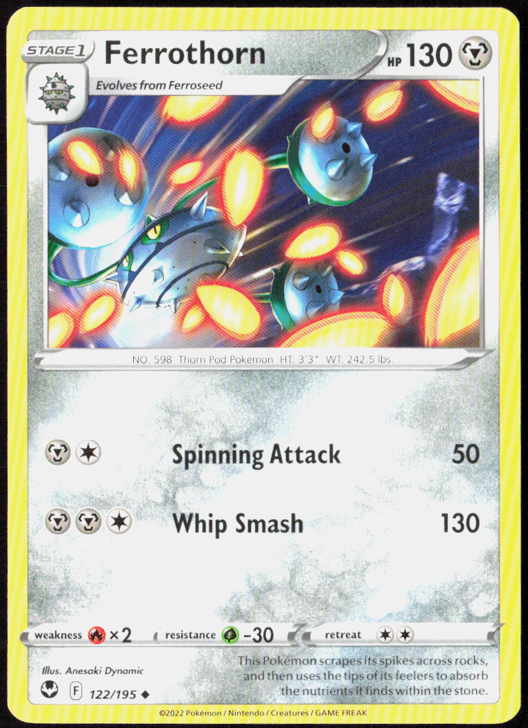 Ferrothorn 122/195 SWSH12: Silver Tempest Pokemon TCG LP