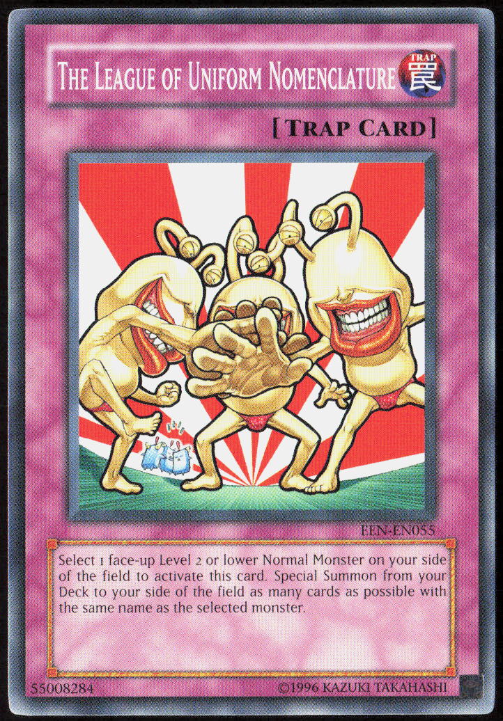 The League of Uniform Nomenclature Unlimited EEN-EN055 Elemental Energy Yu-Gi-Oh! TCG LP