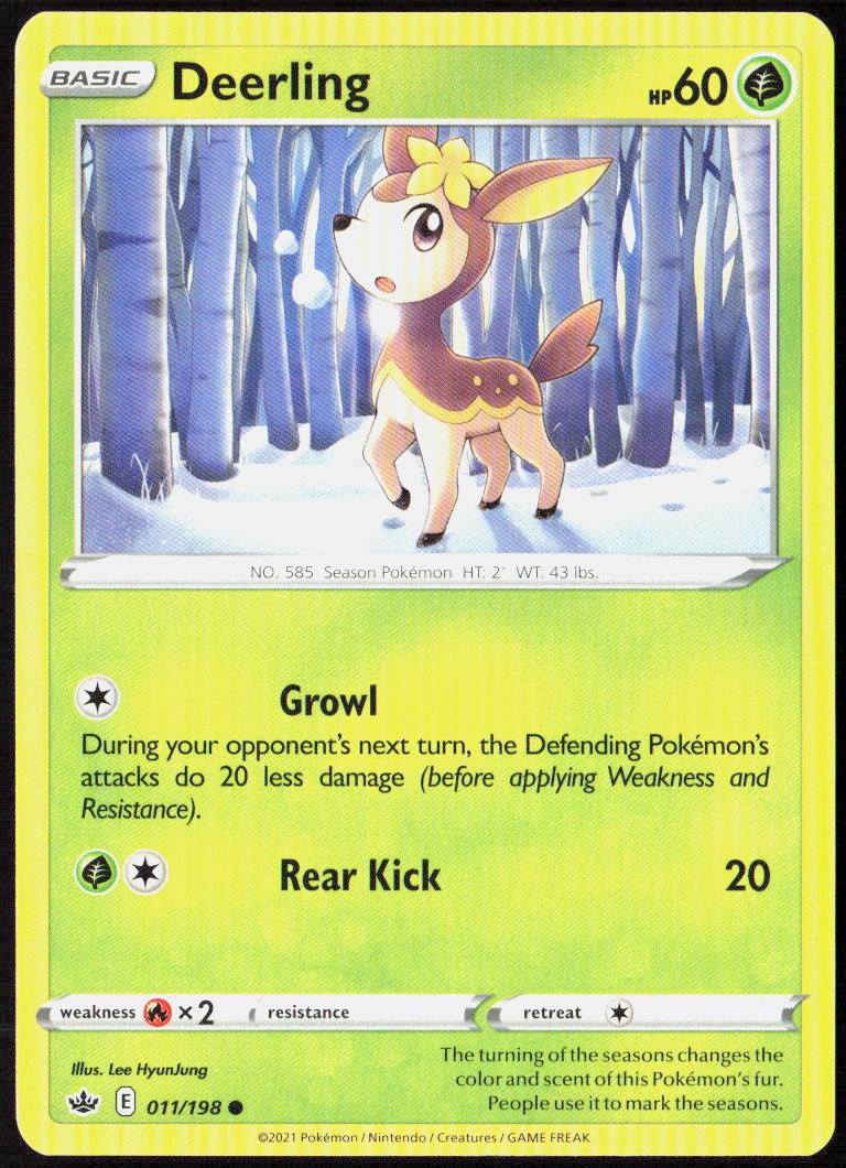 Deerling 011/198 SWSH06: Chilling Reign Pokemon TCG LP