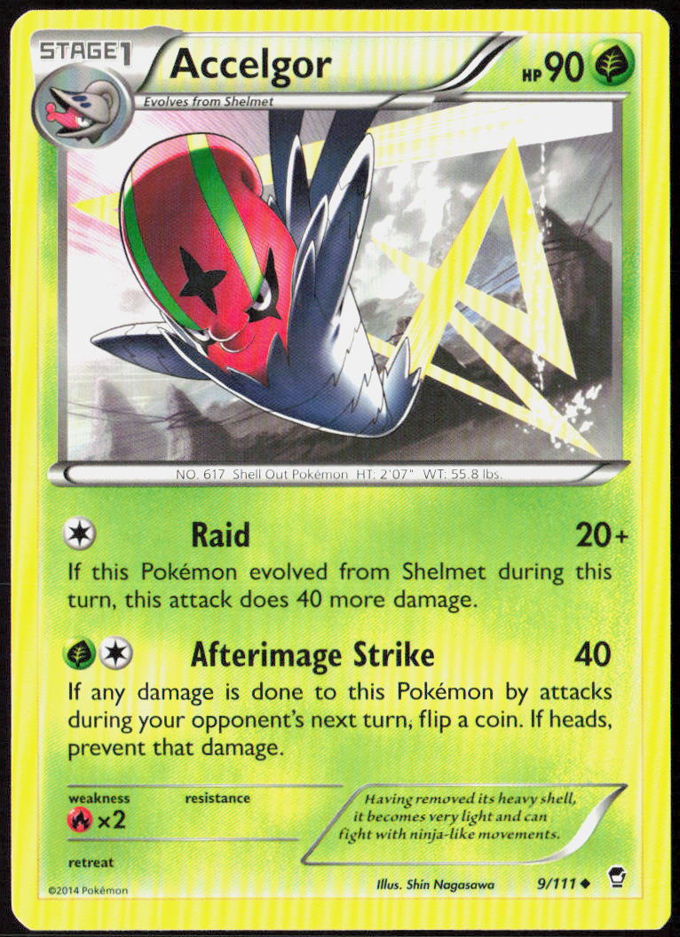 Accelgor 9/111 XY - Furious Fists Pokemon TCG LP