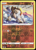 Terrakion Reverse Holo 097/195 SWSH12: Silver Tempest Pokemon TCG LP