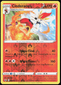 Cinderace (036) Reverse Holo 036/202 Sword & Shield Base Set Pokemon TCG LP