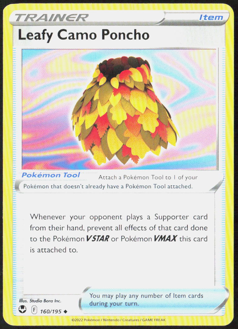 Leafy Camo Poncho 160/195 SWSH12: Silver Tempest Pokemon TCG LP