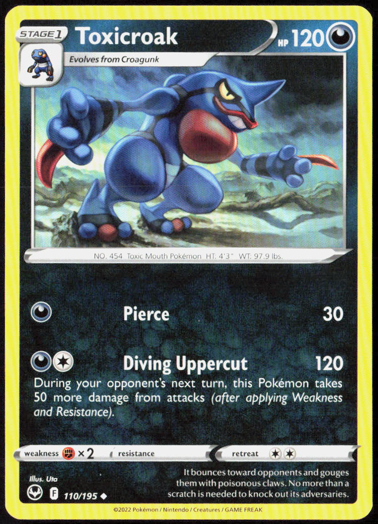 Toxicroak 110/195 SWSH12: Silver Tempest Pokemon TCG LP