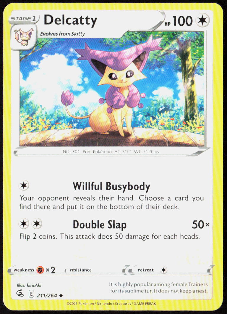 Delcatty 211/264 SWSH08: Fusion Strike Pokemon TCG LP