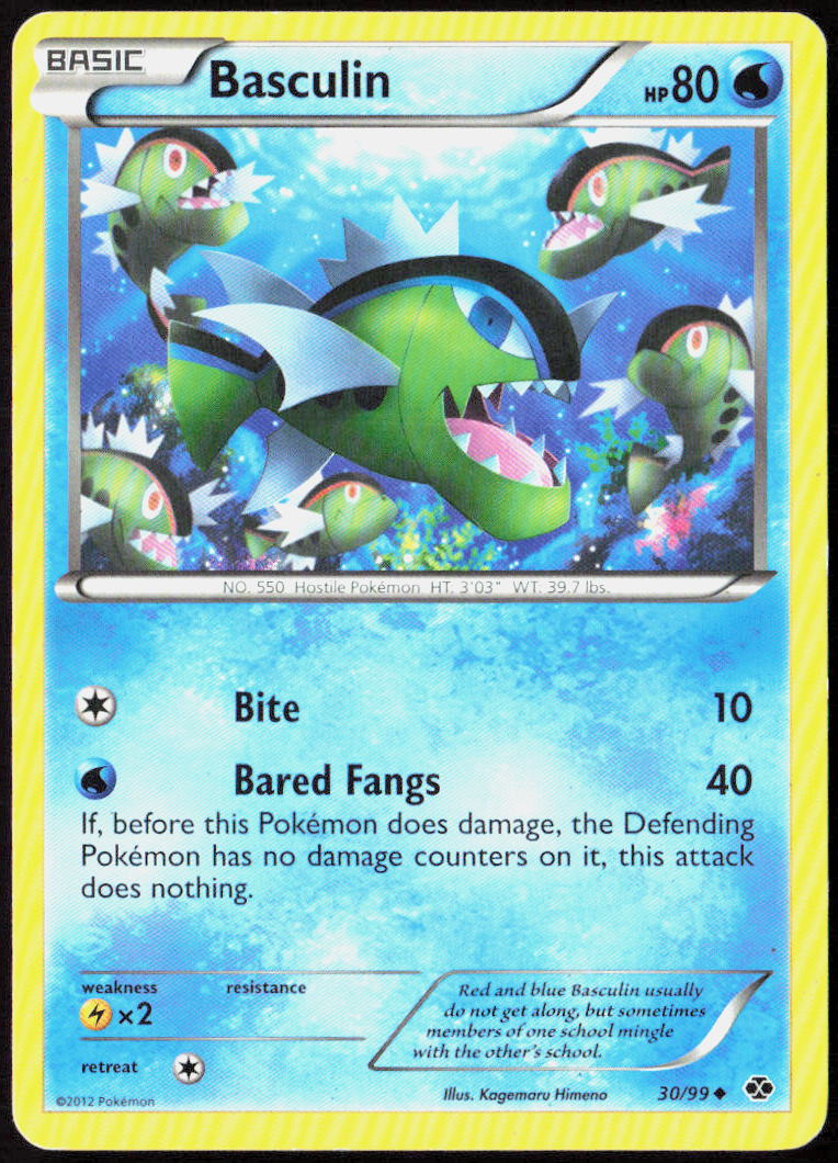 Basculin 30/99 Next Destinies Pokemon TCG LP
