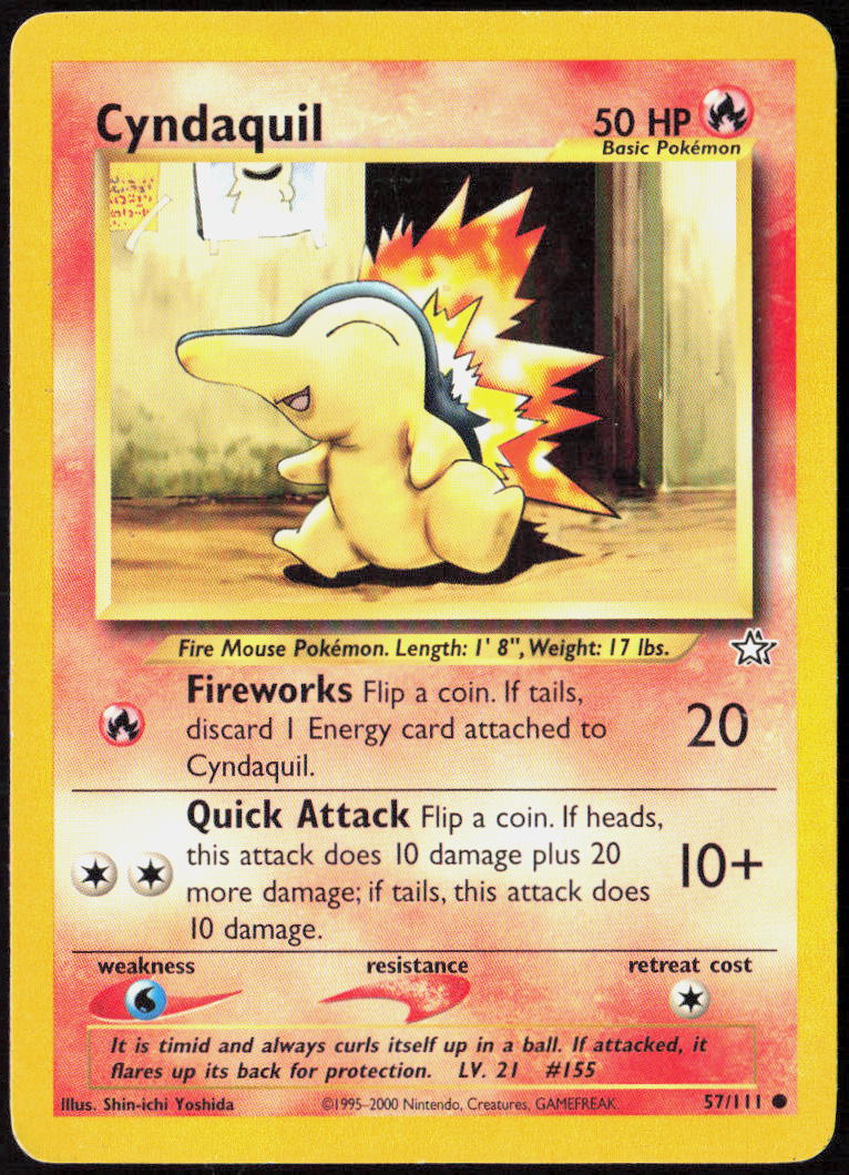 Cyndaquil (57) Unlimited 057/111 Neo Genesis LP