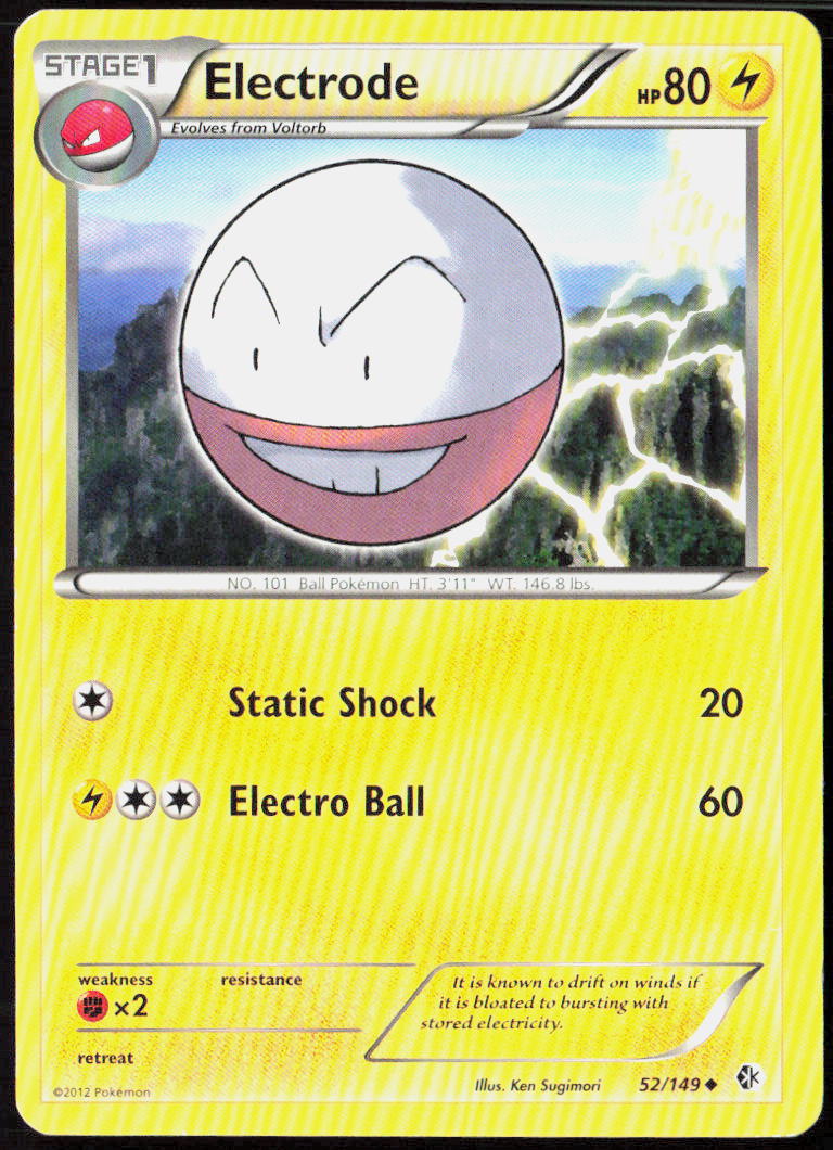 Electrode 52/149 Boundaries Crossed Pokemon TCG LP