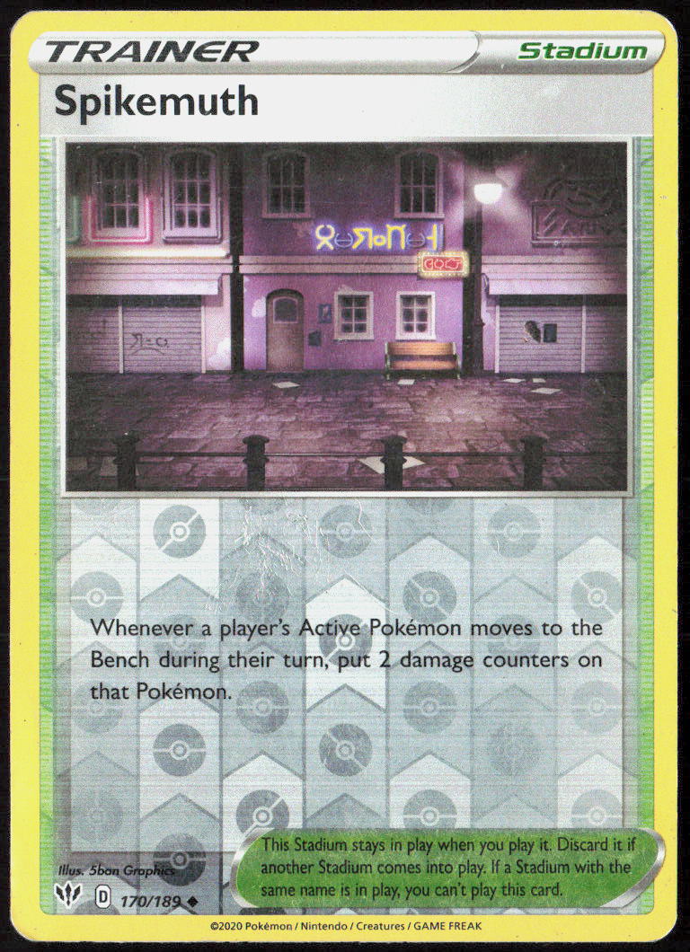 Spikemuth 170/189 SWSH03: Darkness Ablaze Pokemon TCG LP