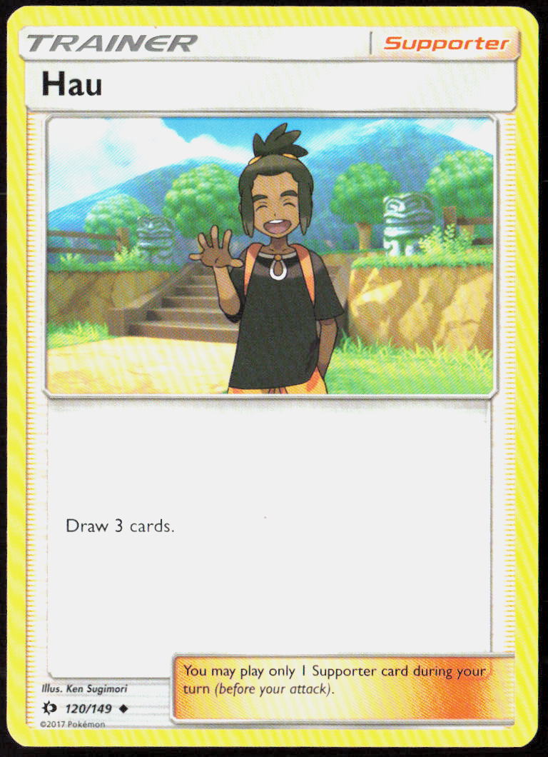 Hau 120/149 SM Base Set Pokemon TCG LP