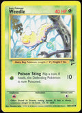 Weedle 100/130 Base Set 2 Pokemon TCG LP