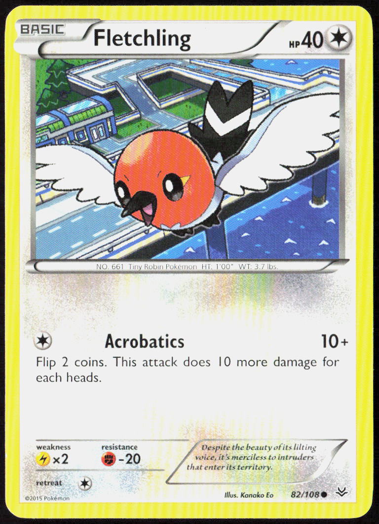 Fletchling 82/108 XY - Roaring Skies Pokemon TCG LP