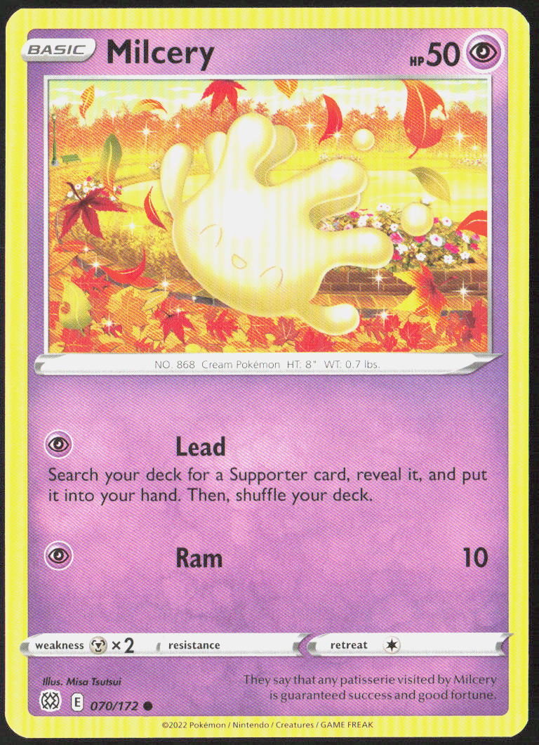Milcery 070/172 SWSH09: Brilliant Stars Pokemon TCG LP