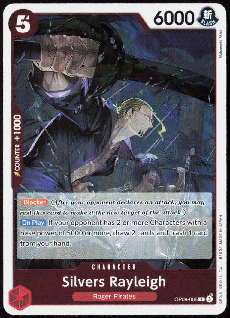 Silvers Rayleigh Foil OP09-005 Emperors in the New World One Piece CCG NM