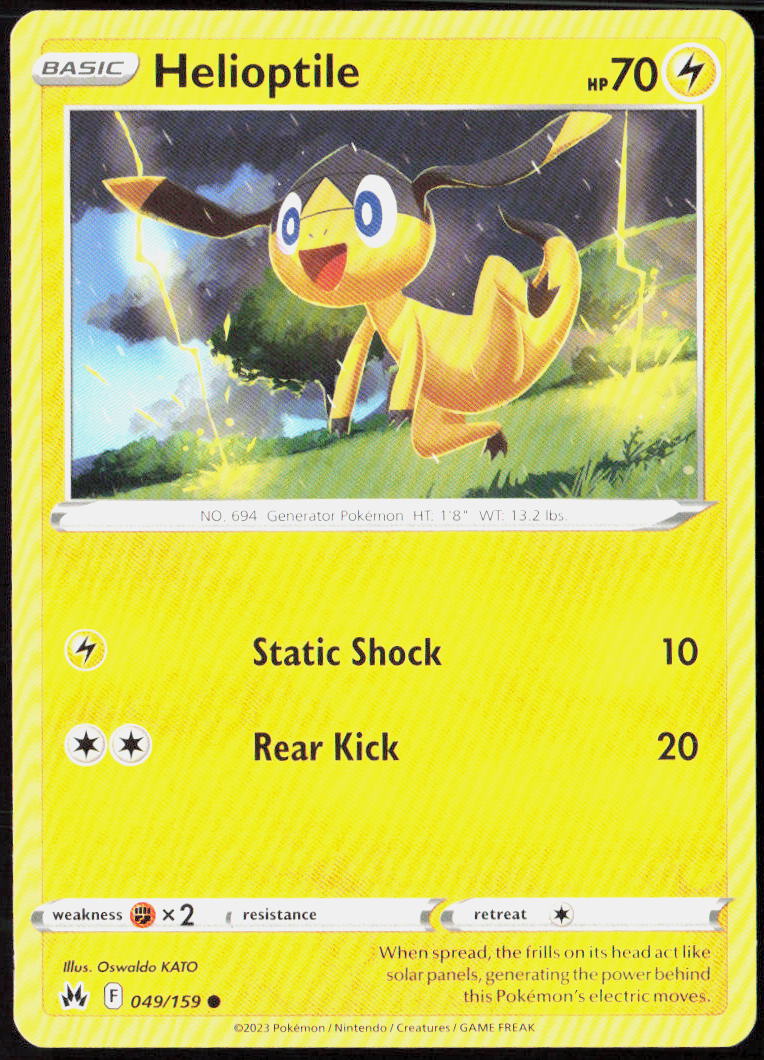 Helioptile 049/159 SWSH: Crown Zenith Pokemon TCG LP