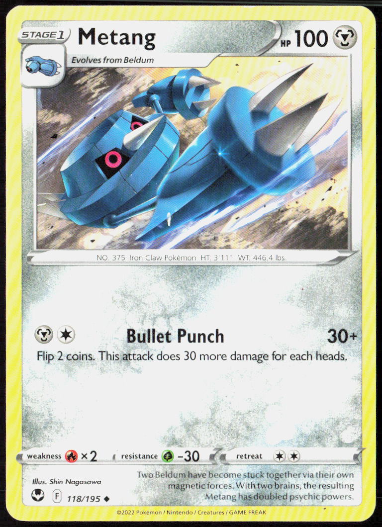 Metang 118/195 SWSH12: Silver Tempest Pokemon TCG LP
