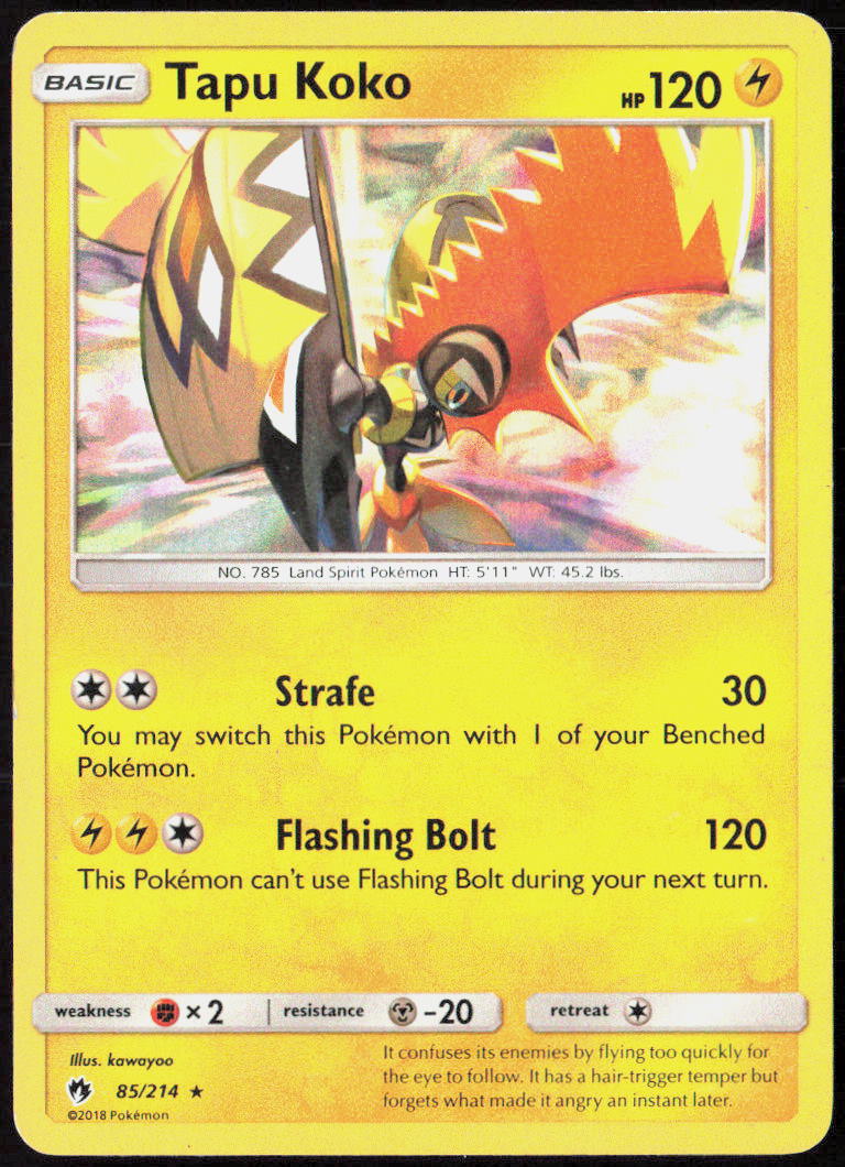 Tapu Koko 85/214 SM - Lost Thunder Pokemon TCG LP