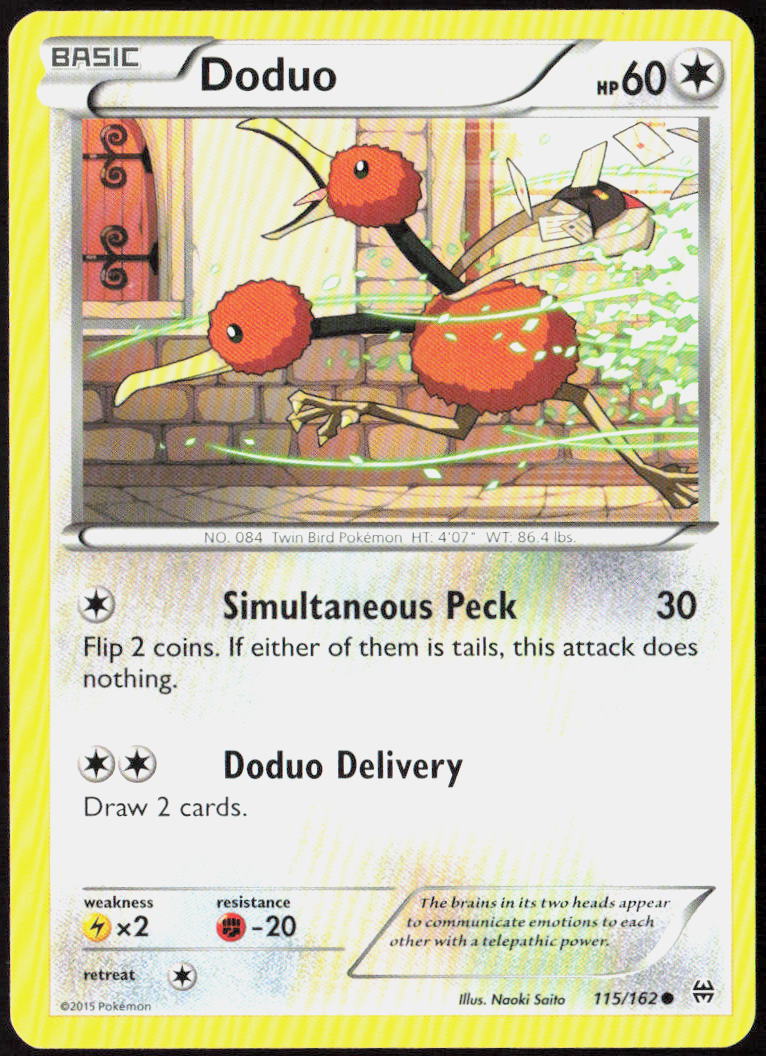 Doduo (115) 115/162 XY - BREAKthrough Pokemon TCG LP