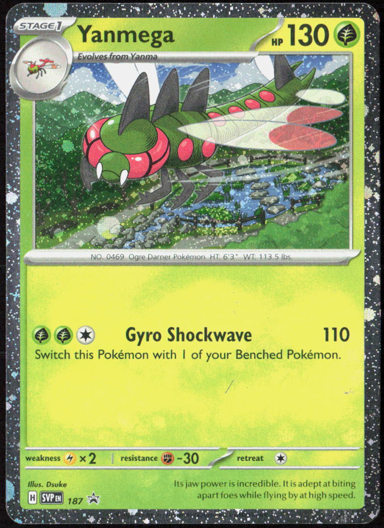 Yanmega (Cosmos Holo) Holo 187 SV: Scarlet & Violet Promo Cards Pokemon TCG LP