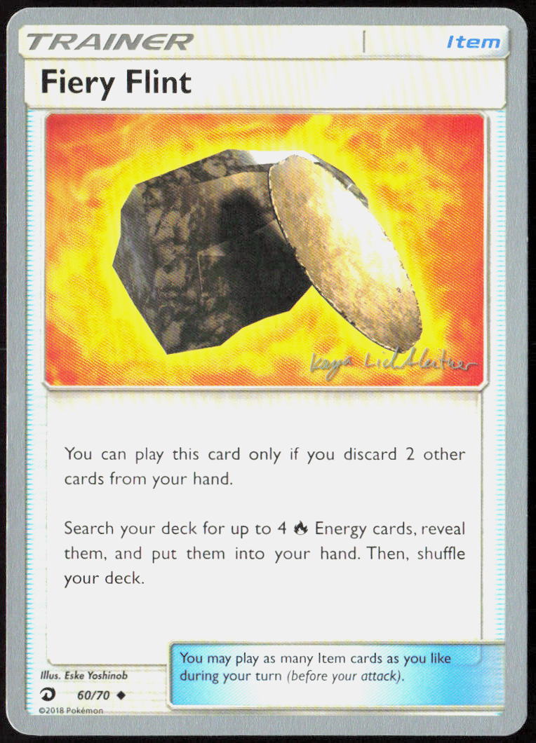 Fiery Flint - 2019 (Kaya Lichtleitner) 60/70 World Championship Decks Pokemon TCG NM