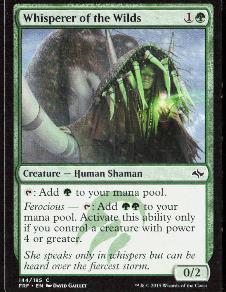 Whisperer of the Wilds 144 Fate Reforged Magic: The Gathering LP