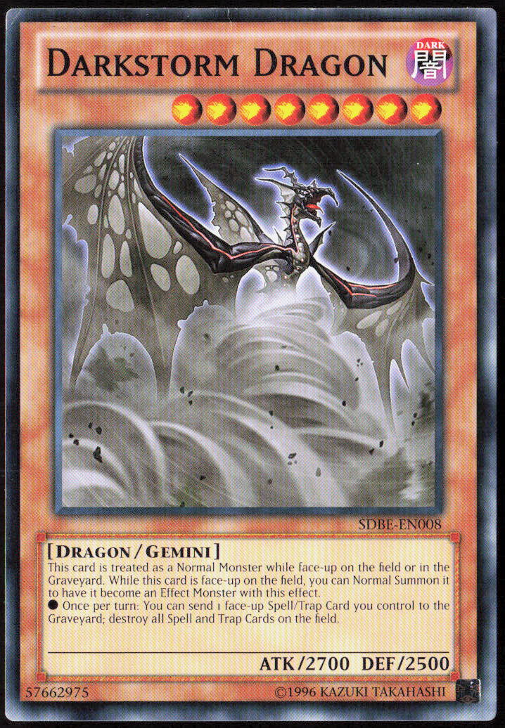 Darkstorm Dragon Unlimited SDBE-EN008 Structure Deck: Saga of Blue-Eyes White Dragon Yu-Gi-Oh! TCG LP